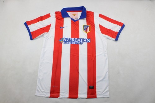 Retro Jersey 2014-2015 Atletico Madrid Home Soccer Jersey Vintage Football Shirt