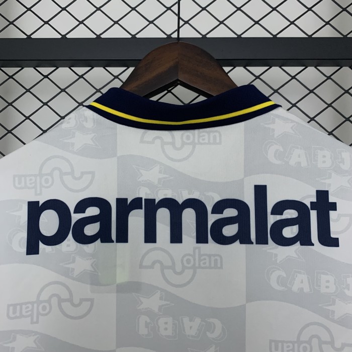 Retro Jersey 1995-1996 Boca Juniors Away White Soccer Jersey Vintage Football Shirt
