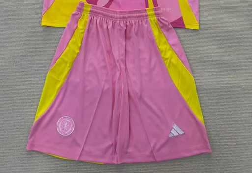 Fan Version 2025 Scotland Away Pink Soccer Shorts Football Shorts