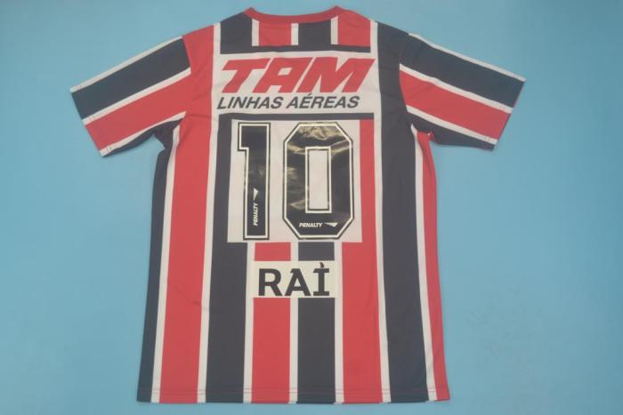 Retro Jersey 1993-1994 Sao Paulo 10 RAI Away Soccer Jersey Vintage Football Shirt