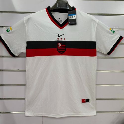 without Sponor Logo Retro Jersey 1994-1995 Flamengo White Soccer Jersey Vintage Football Shirt