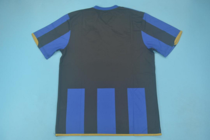 with Scudetto+UCL Patch Retro Jersey 2008-2009 Inter Milan UCL Version Home Soccer Jersey Vintage Football Shirt