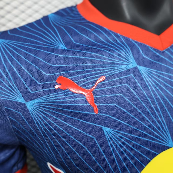 Player Version 2025-2026 Red Bull Bragantino Away Dark Blue Soccer Jersey Football Shirt