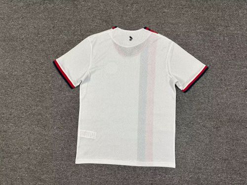 Fans Version 2025-2026 San Lorenzo Away White Soccer Jersey Football Shirt