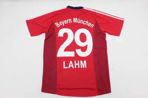 Retro Jersey 2002-2003 Bayern Munich LAHM 29 Home Soccer Jersey Vintage Football Shirt