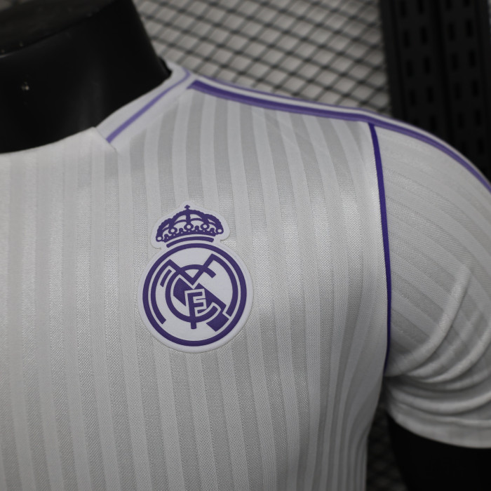Retro Model Player Version Real Madrid 2025-2026 White Soccer Jersey Real Football Shirt