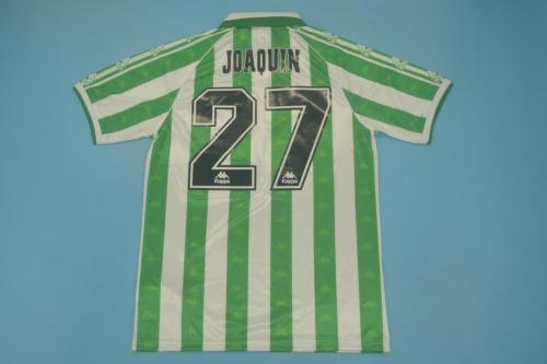 Retro Jersey 1995-1997 Real Betis JOAQUIN 17 Home Soccer Jersey Vintage Football Shirt