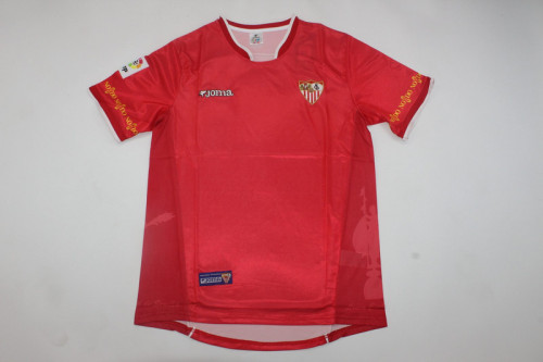 with LFP Patch Retro Jersey 2003-2004 Sevilla REYES 10 Home Soccer Jersey Vintage Football Shirt