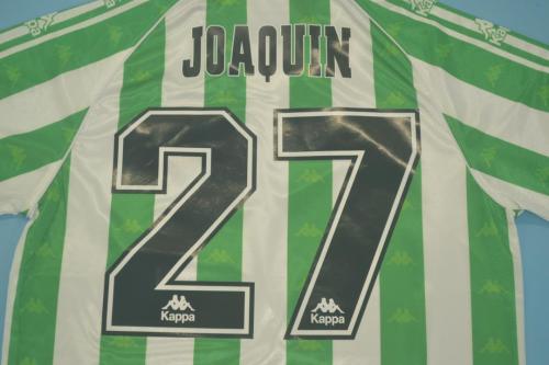 Retro Jersey 1995-1997 Real Betis JOAQUIN 17 Home Soccer Jersey Vintage Football Shirt