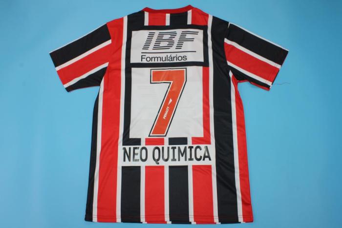Retro Jersey 1991 Sao Paulo NEO QUIMICA 7 Away Soccer Jersey Vintage Football Shirt