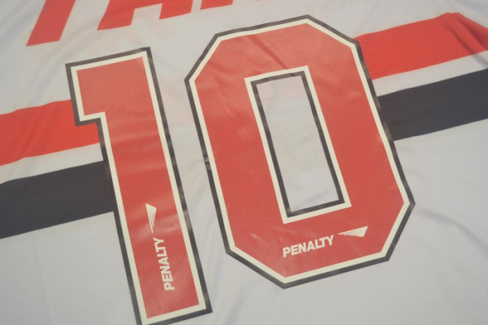 Retro Jersey 1993-1994 Sao Paulo FC 10 Home White Soccer Jersey Vintage Football Shirt
