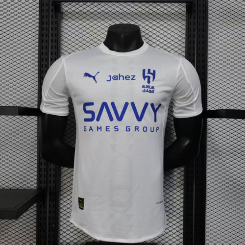 Player Version 2025-2026 Al-Hilal Saudi Away White Soccer Jersey Football Shirt