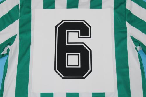 Retro Jersey 1976-1977 Real Betis 6 Home Soccer Jersey Vintage Football Shirt