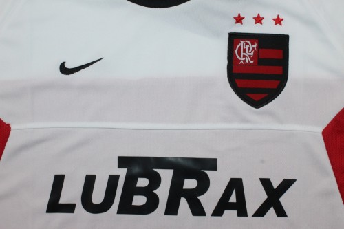 Retro Jersey 2001-2002 Flamengo Away White Soccer Jersey Vintage Football Shirt