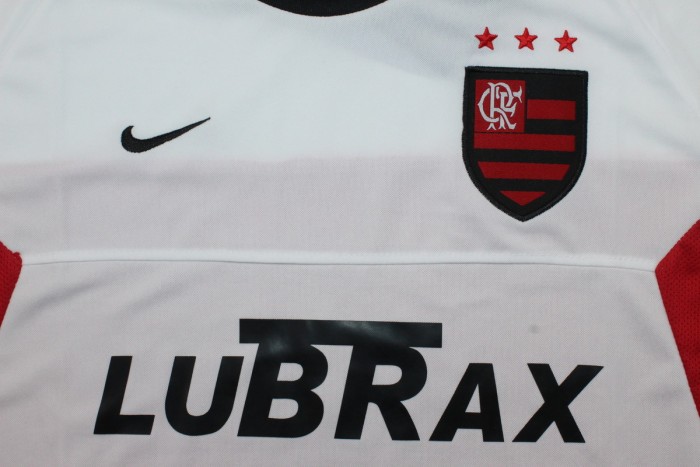 Retro Jersey 2001-2002 Flamengo Away White Soccer Jersey Vintage Football Shirt