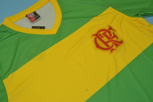 Retro Jersey 2014 Flamengo Green/Yellow Soccer Jersey Vintage Football Shirt