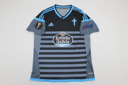 with Europa League Patch Retro Jersey 2016-2017 Celta de Vigo Third Away Soccer Jersey Vintage Football Shirt