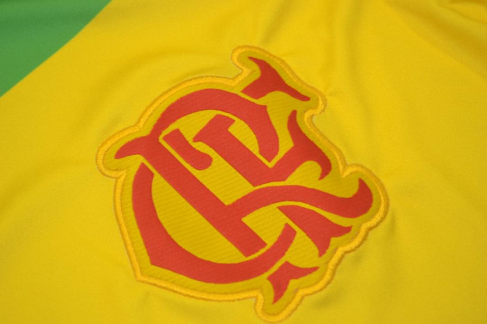 Retro Jersey 2014 Flamengo Green/Yellow Soccer Jersey Vintage Football Shirt