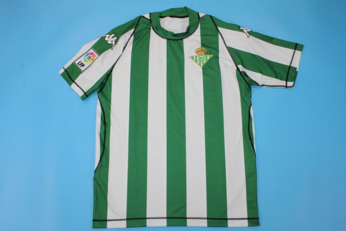 with LFP Patch Retro Jersey 2003-2004 Real Betis ASSUNCAO 20 Home Soccer Jersey Vintage Football Shirt