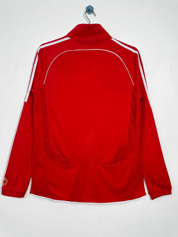 with Front Lettering Long Sleeve Retro Jersey 2006-2007 Liverpool UCL Final Home Soccer Jersey Vintage Football Shirt