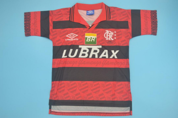 Retro Jersey 1995-1996 Flamengo ROMARIO 11 Home Soccer Jersey Vintage Football Shirt