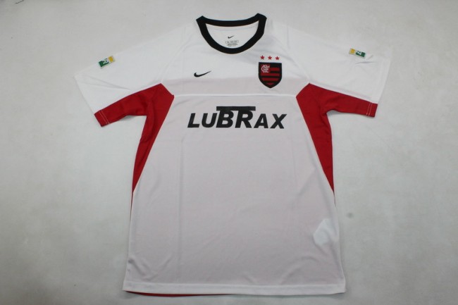 Retro Jersey 2001-2002 Flamengo Away White Soccer Jersey Vintage Football Shirt