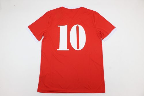 Retro Jersey 1986-1988 Atlético Independiente 10 Home Soccer Jersey Men's Football Shirt