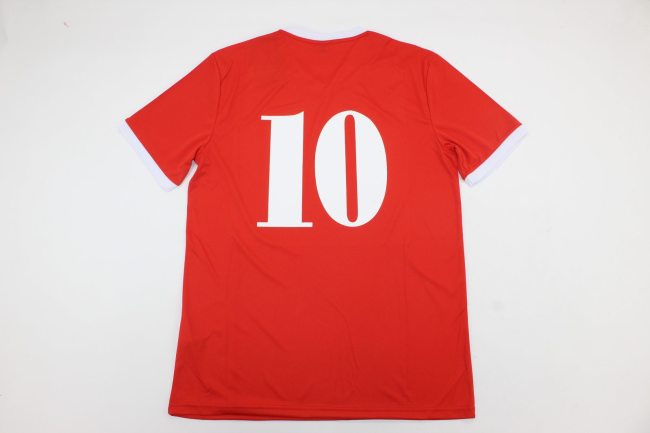 Retro Jersey 1986-1988 Atlético Independiente 10 Home Soccer Jersey Men's Football Shirt