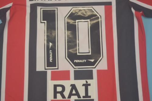 Retro Jersey 1993-1994 Sao Paulo 10 RAI Away Soccer Jersey Vintage Football Shirt