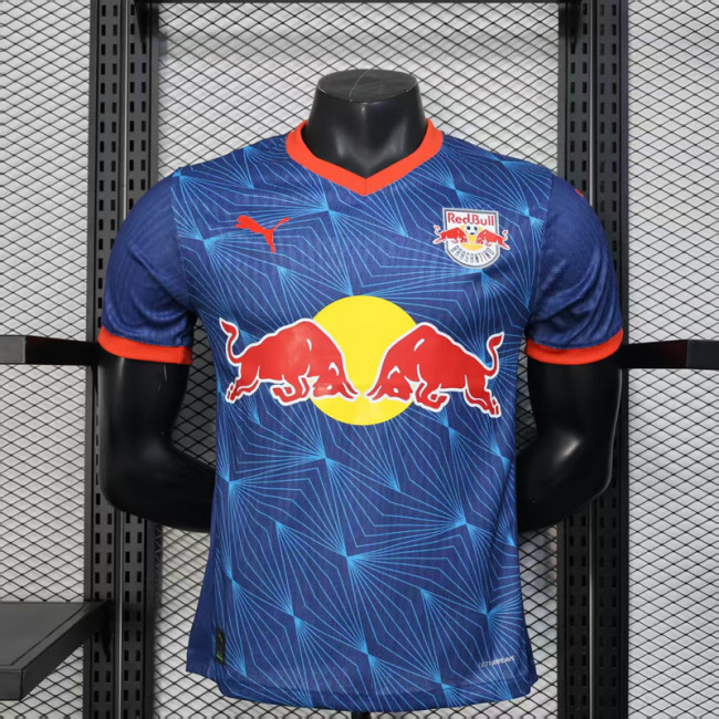 Player Version 2025-2026 Red Bull Bragantino Away Dark Blue Soccer Jersey Football Shirt