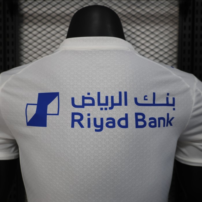 Player Version 2025-2026 Al-Hilal Saudi Away White Soccer Jersey Football Shirt