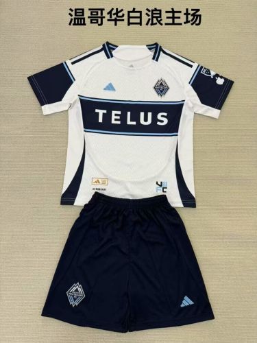Adult Uniform 2025-2026 Vancouver Whitecaps FC Home Soccer Jersey Shorts Football Kit