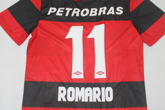 Retro Jersey 1999 Flamengo ROMARIO 11 Home Soccer Jersey Vintage Football Shirt