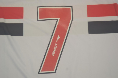 Retro Jersey 1991 Sao Paulo 7 Home Soccer Jersey Vintage Football Shirt