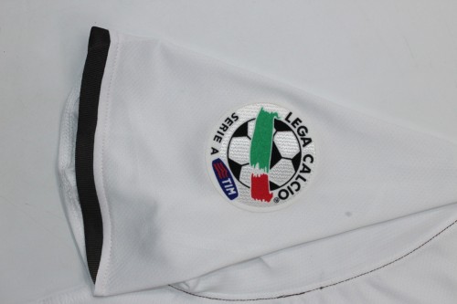 with Scudetto+Serie A Patch Retro Jersey 2008-2009 Inter Milan Away White Vintage Soccer Jersey