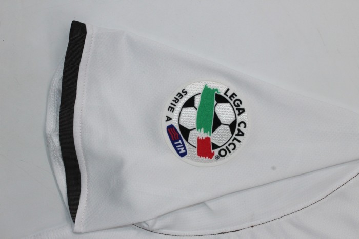 with Scudetto+Serie A Patch Retro Jersey 2008-2009 Inter Milan Away White Vintage Soccer Jersey