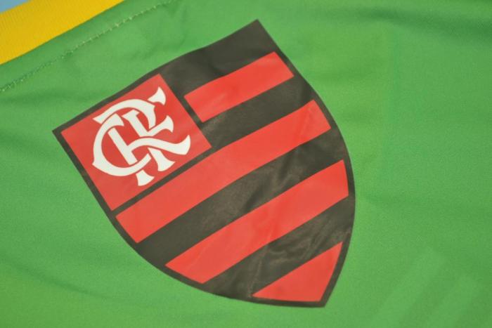 Retro Jersey 2014 Flamengo Green/Yellow Soccer Jersey Vintage Football Shirt