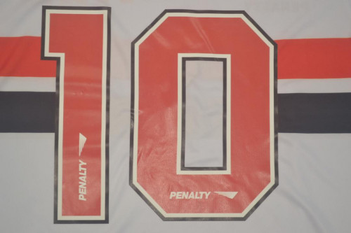 Retro Jersey 1993-1994 Sao Paulo FC 10 Home White Soccer Jersey Vintage Football Shirt
