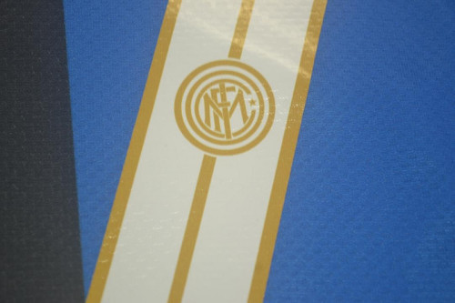 Retro Jersey 2008-2009 Inter Milan FIGO 7 League Version Home Soccer Jersey Vintage Football Shirt