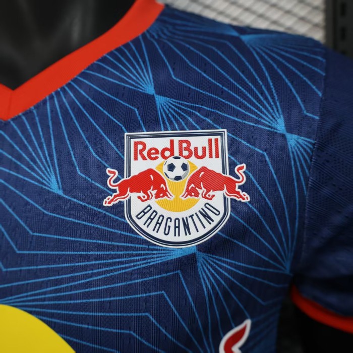 Player Version 2025-2026 Red Bull Bragantino Away Dark Blue Soccer Jersey Football Shirt