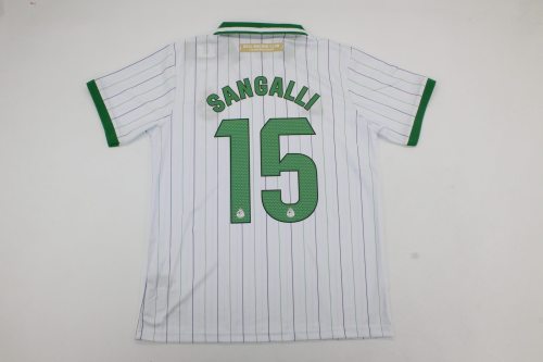 Fan Version 2025-2026 Racing de Santander 15 SANGALLI 112th Anniversary Soccer Jersey Football Shirt