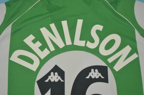 Retro Jersey Real Betis 1998-1999 Home DENLSON 16 Soccer Jersey Vintage Football Shirt