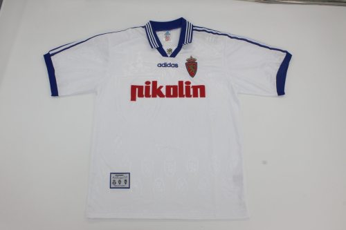 Retro Jersey 1997-1999 Real Zaragoza MILOSEVIC 9 Home Soccer Jersey Vintage Camisetas de Futbol