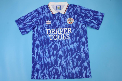 Retro Jersey 1991-1993 Southampton Away Blue Soccer Jersey Vintage Football Shirt