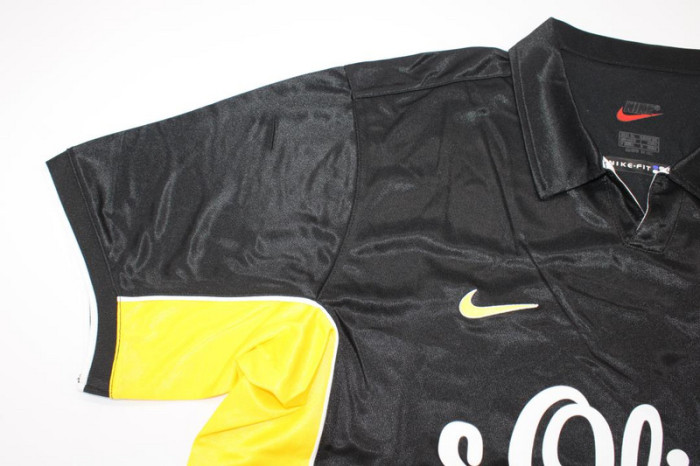 Retro Jersey 1998 Borussia Dortmund Away Black Soccer Jersey BVB Vintage Football Shirt