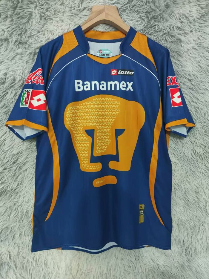 Retro Jersey 2008-2009 Pumas Away Dark Blue Soccer Jersey Vintage Football Shirt
