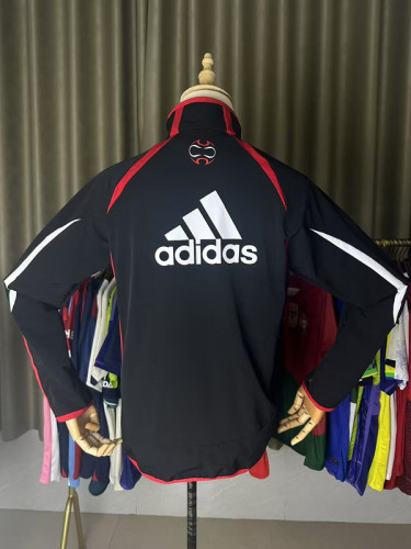 2025-2026 Manchester United Black Soccer Windbreaker Jacket Football Jacket