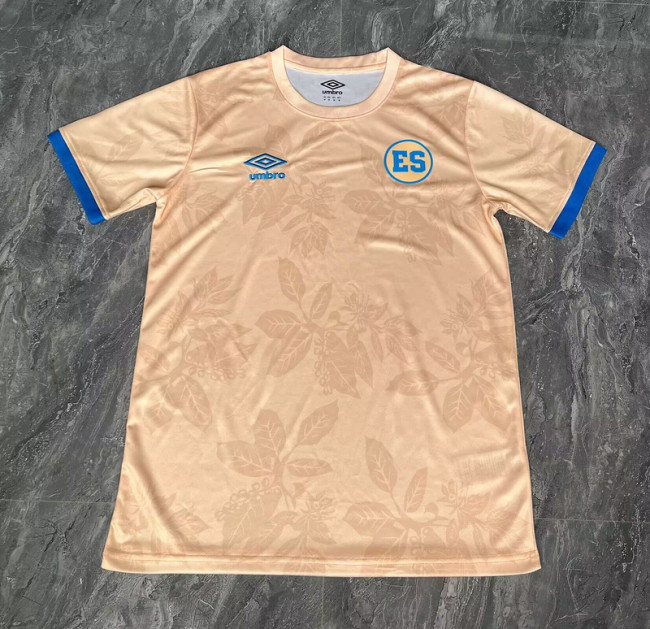 Fans Version 2025 El Salvador Yellow Special Edition Soccer Training Jersey Football Shirt