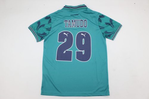 Retro Camisetas de Futbol 1996-1997 Espanyol TAMUDO 29 Third Away Soccer Jersey