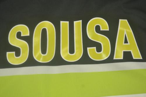 with UCL Patch Retro Jersey 1996-1997 Borussia Dortmund SOUSA 16 UCL Version Yellow Soccer Jersey